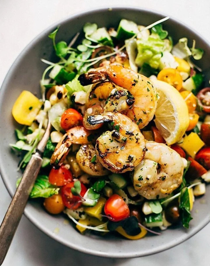 Салат "Черноморский" теплый