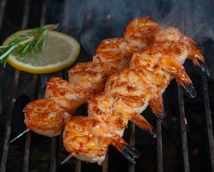 Креветки тигровые на Мангале