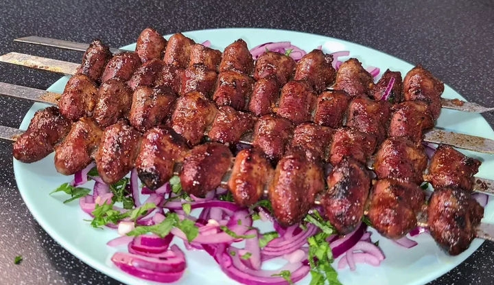 Куриные Сердечки на Мангале