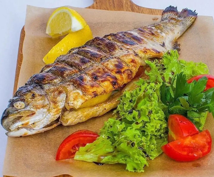 Форель на Мангале